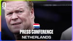 Netherlands head coach Ronald Koeman at the post-match press conference after the 3-1 win over Tunisia at the 2026 FIFA World Cup in Kansas City