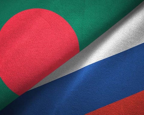 Russian Foreign Minister Sergey Lavrov and Bangladeshi Foreign Minister Khalilur Rahman at joint press conference in Moscow, June 8, 2026