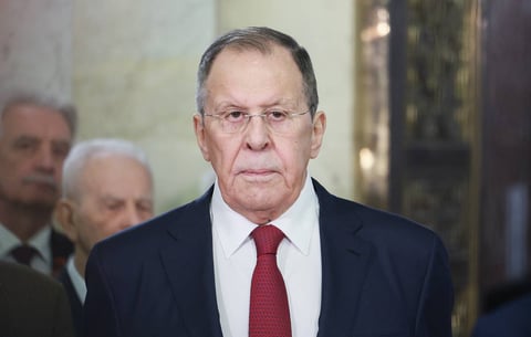 Russian Foreign Minister Sergey Lavrov speaks at a diplomatic meeting in Moscow, June 2026