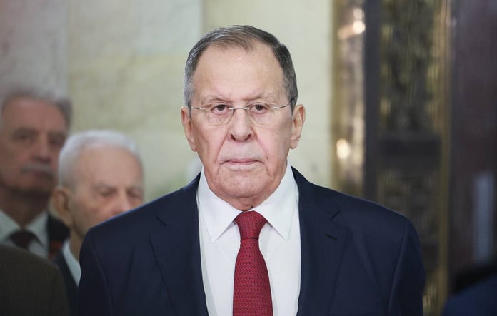 Russian Foreign Minister Sergey Lavrov speaks at a diplomatic meeting in Moscow, June 2026