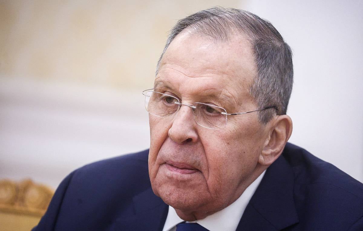 Russian Foreign Minister Sergey Lavrov addresses the State Duma in Moscow February 2026