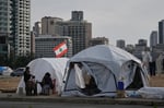 Lebanese displaced people sheltering in Beirut amid food insecurity crisis caused by Israel-Hezbollah war 2026