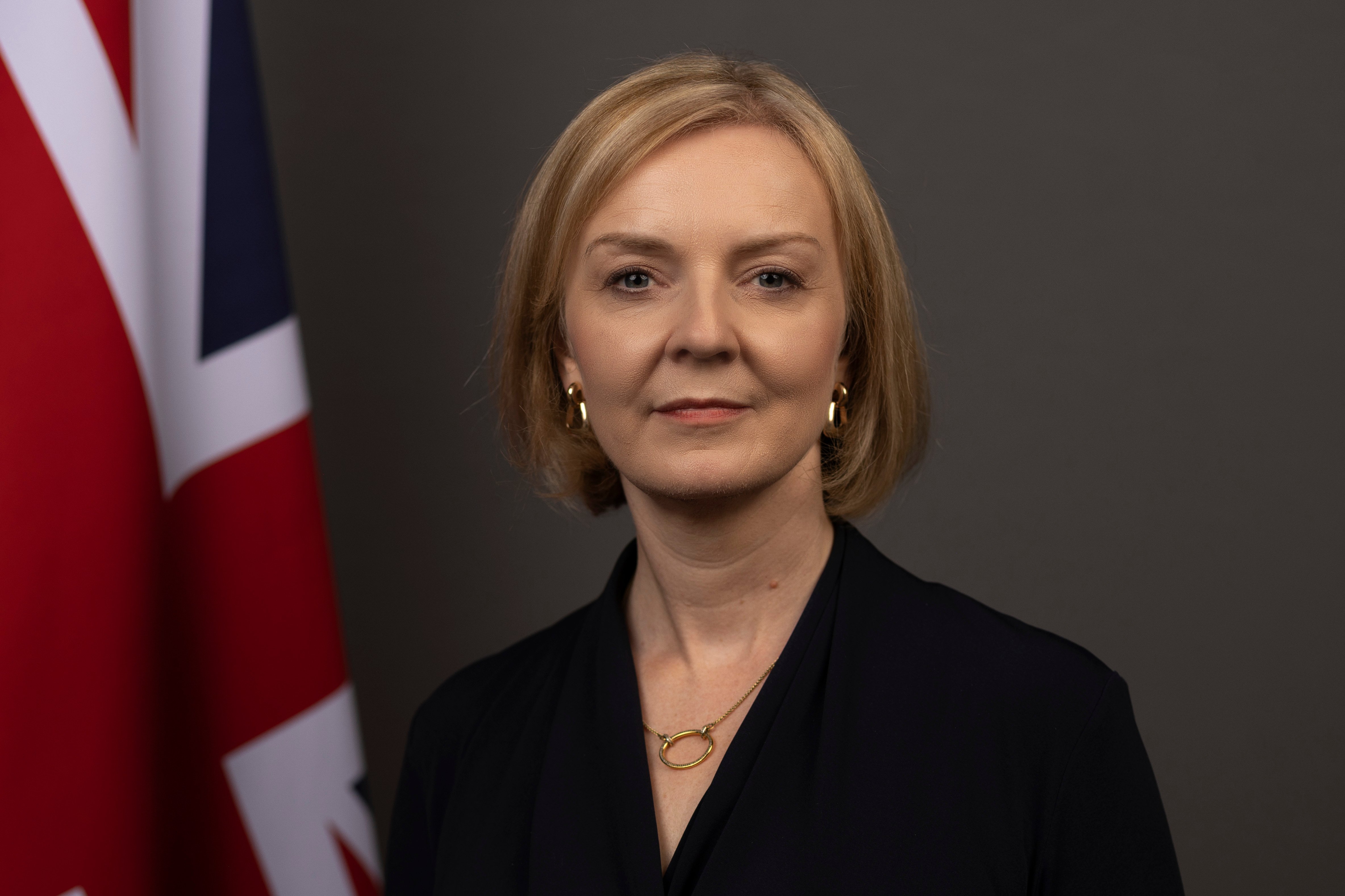 Liz Truss, the former UK prime minister hosting CPAC Great Britain, in her official portrait