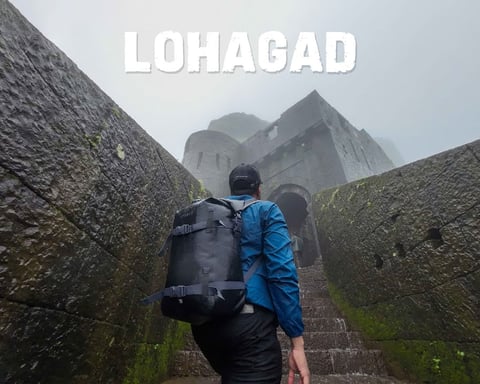 Lohagad Fort near Lonavala in Maharashtra, where Ketan Agarwal was allegedly pushed to his death on June 18, 2026