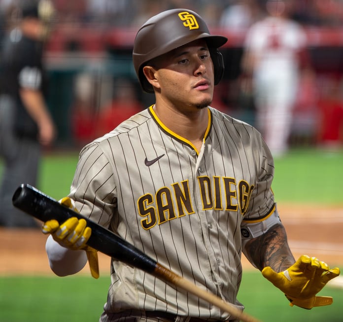 San Diego Padres third baseman Manny Machado, who homered in the rout of the Orioles