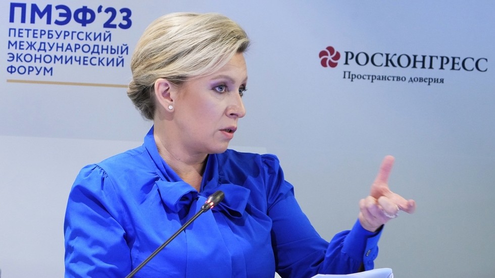 Russian Foreign Ministry spokeswoman Maria Zakharova at SPIEF press briefing