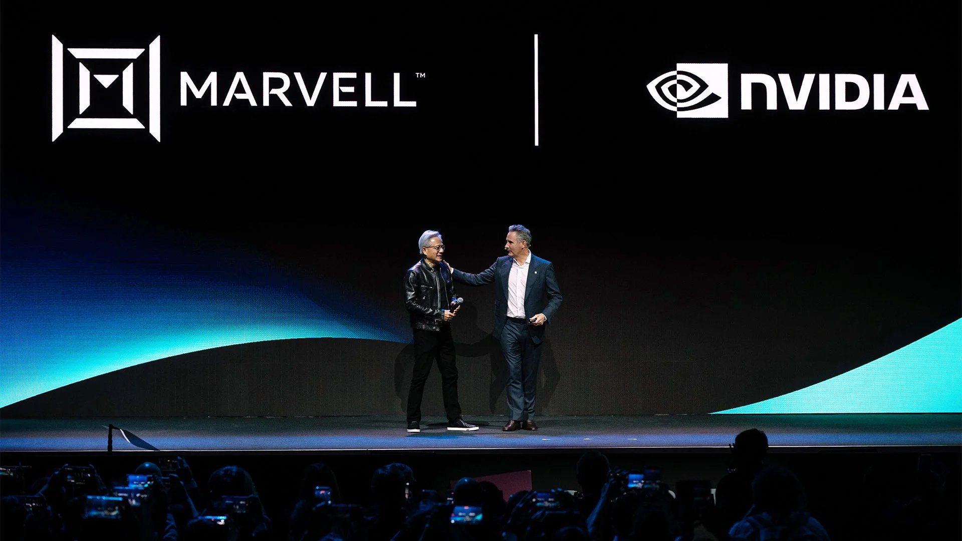 Marvell Technology MRVL stock price surges after Jensen Huang Nvidia trillion dollar company endorsement at Computex 2026