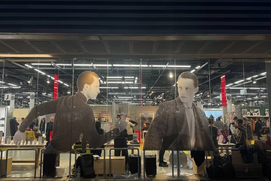 Men's fashion runway look representing the SS27 season opening at Pitti Uomo 110 and Milan Fashion Week June 2026