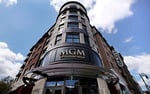 MGM Resorts Springfield casino facade on Main Street Massachusetts
