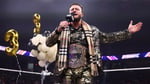 AEW World Champion MJF celebrating his third title reign on Dynamite