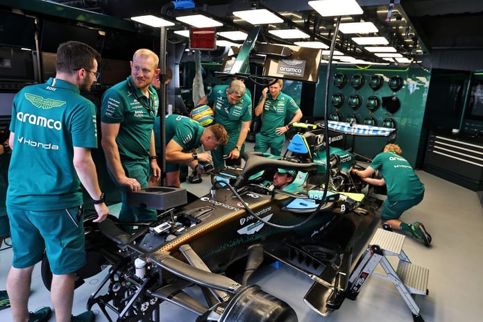F1 cars and teams prepare in Monaco paddock ahead of the 2026 Monaco Grand Prix