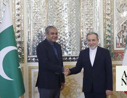 Pakistan Interior Minister Mohsin Naqvi meets Iranian Foreign Minister Abbas Araghchi in Tehran June 7 2026