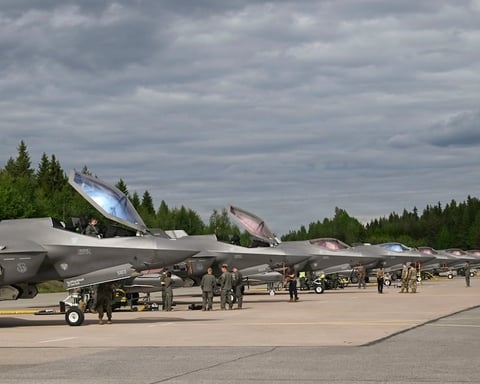 U.S. Air Force F-35A Lightning II aircraft deployed to Finland for NATO Ramstein Flag 2026 exercise