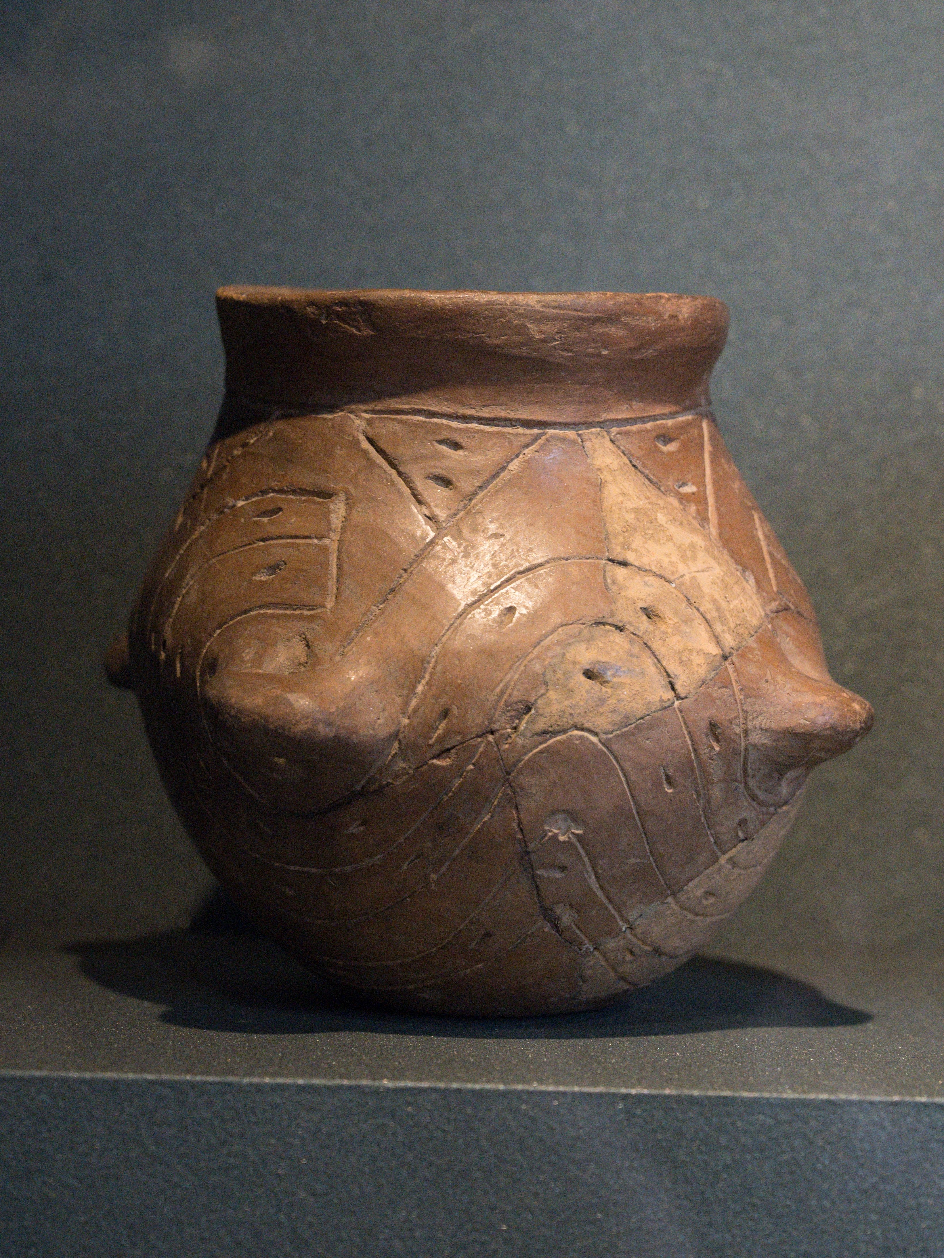 A single Neolithic Linear Pottery culture vessel with banded decoration