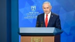 Israeli Prime Minister Benjamin Netanyahu speaks to reporters about the US-Iran agreement on June 15, 2026