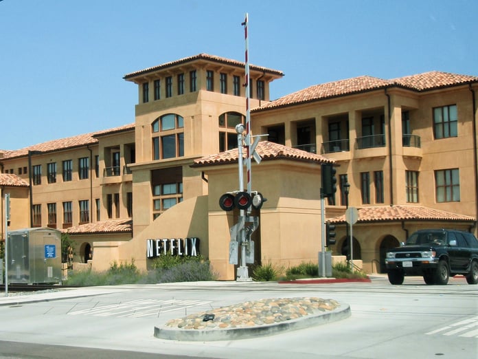 Netflix headquarters in Los Gatos, California, the company Paramount accuses of a scorched-earth campaign against its Warner deal