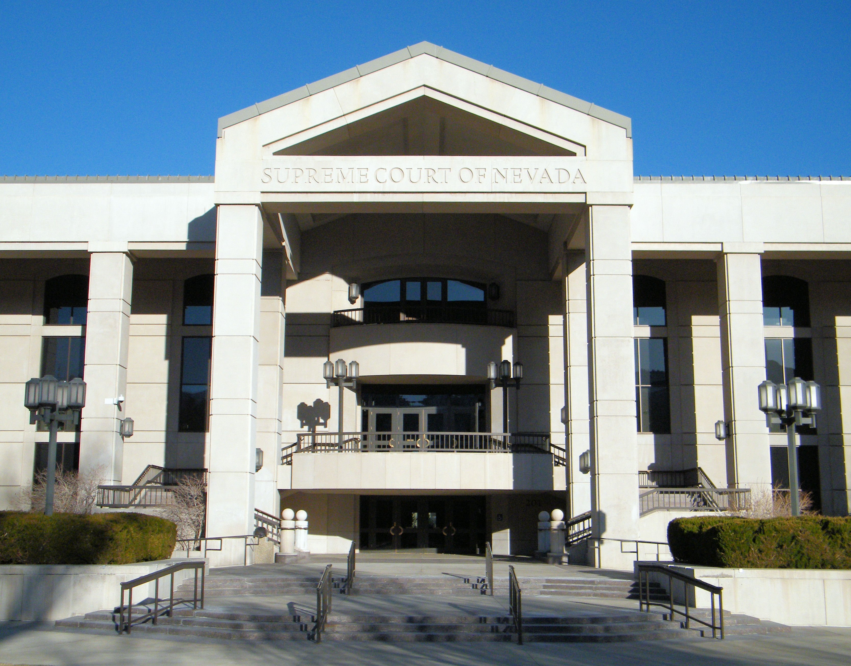 Nevada Supreme Court building in Carson City where Kalshi prediction market geofencing contempt case is being litigated