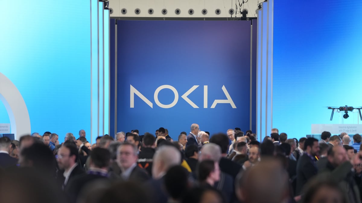 Nokia 5G equipment stand at MWC Barcelona trade show amid AI-driven memory chip shortage