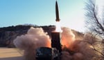 North Korea tactical guided weapon test-fire released by state media KCNA