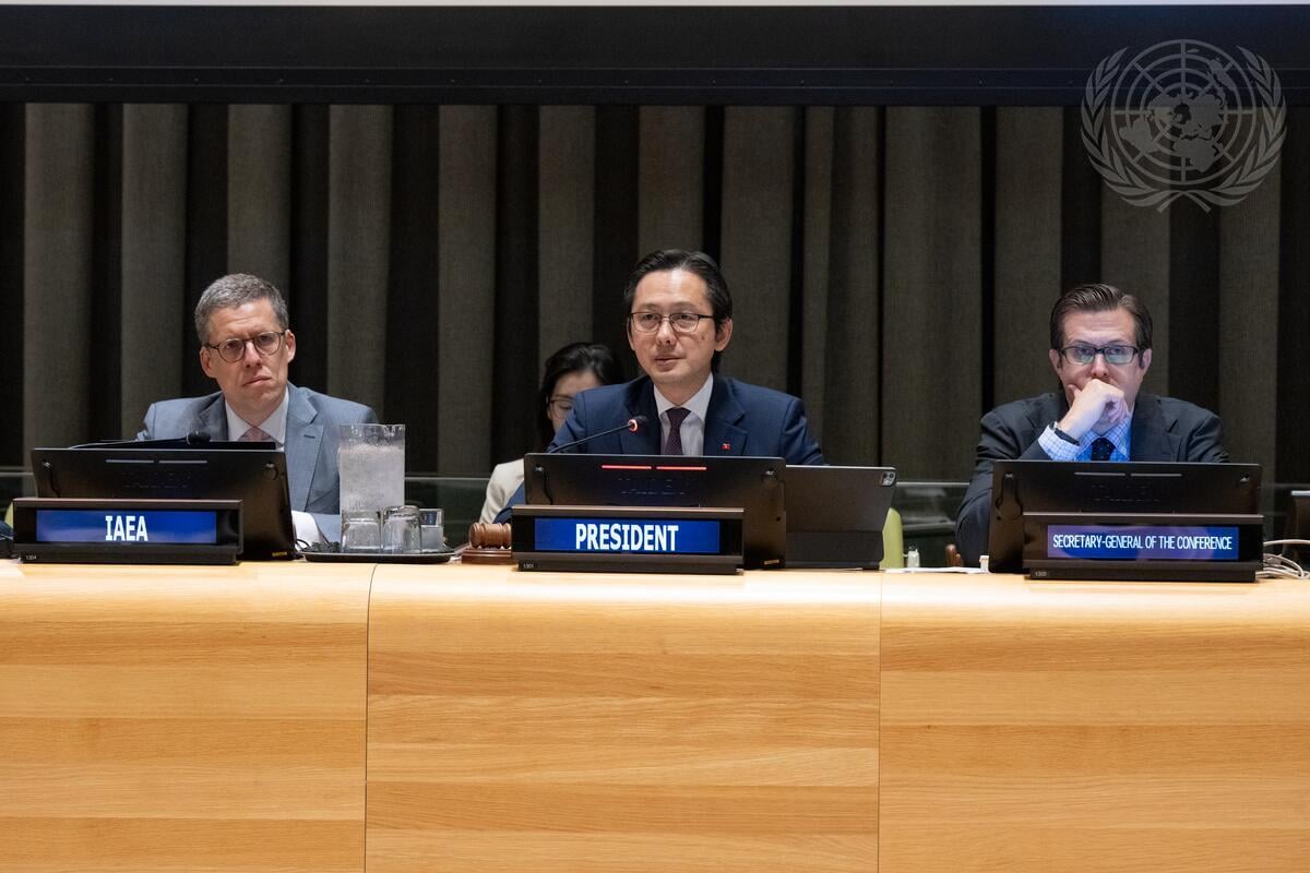 Ambassador Do Hung Viet of Vietnam chairs the 11th NPT Review Conference at the United Nations, New York, 2026