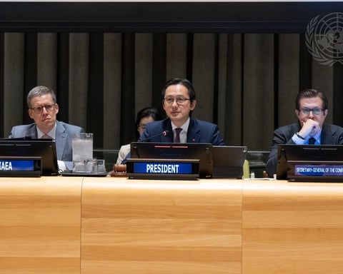 Ambassador Do Hung Viet of Vietnam chairs the 11th NPT Review Conference at the United Nations, New York, 2026