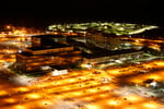 Aerial view of NSA headquarters at Fort Meade, whose Section 702 collection continues despite the statute's lapse