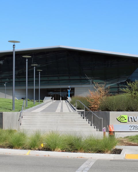 Nvidia Endeavor headquarters building in Santa Clara, California