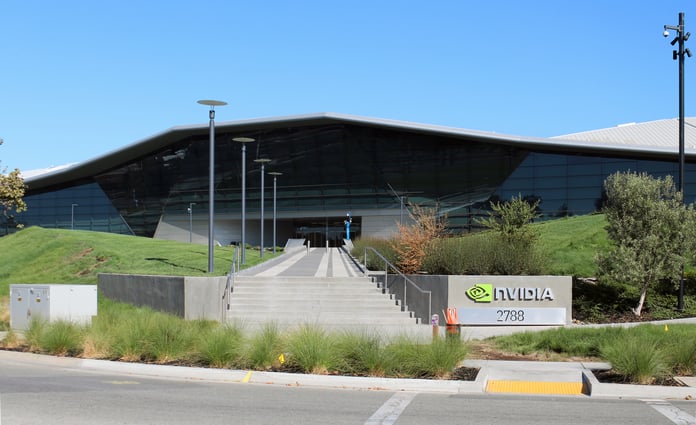 Nvidia Endeavor headquarters building in Santa Clara, California