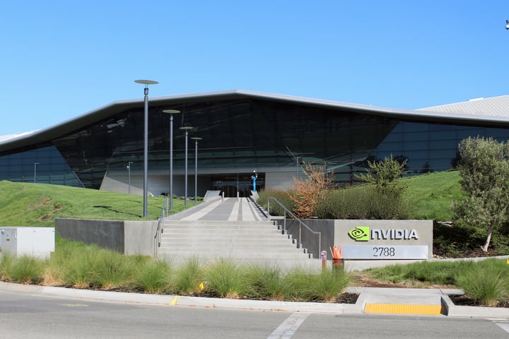Nvidia Endeavor headquarters building in Santa Clara, California