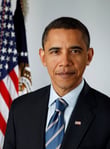 Barack Obama, co-executive producer of HBO's Life Larry and the Pursuit of Unhappiness through Higher Ground Productions