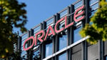 Oracle signage as the company cuts 21,000 jobs and cites its own AI adoption