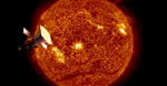 NASA's Parker Solar Probe spacecraft flying through the Sun's corona during its record-breaking perihelion approach