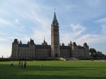 Parliament Hill in Ottawa, where federal officials released Canada's opioid death data