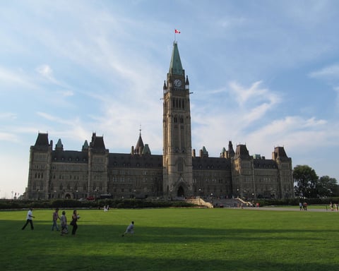 Parliament Hill in Ottawa, where federal officials released Canada's opioid death data