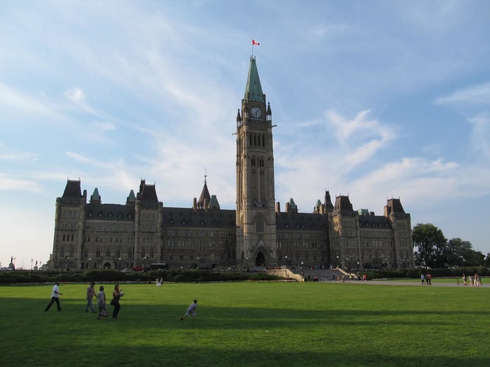 Parliament Hill in Ottawa, where federal officials released Canada's opioid death data