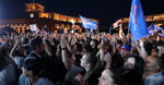 Armenian Prime Minister Nikol Pashinyan speaks at a Civil Contract party rally in Yerevan ahead of Armenia parliamentary elections June 2026