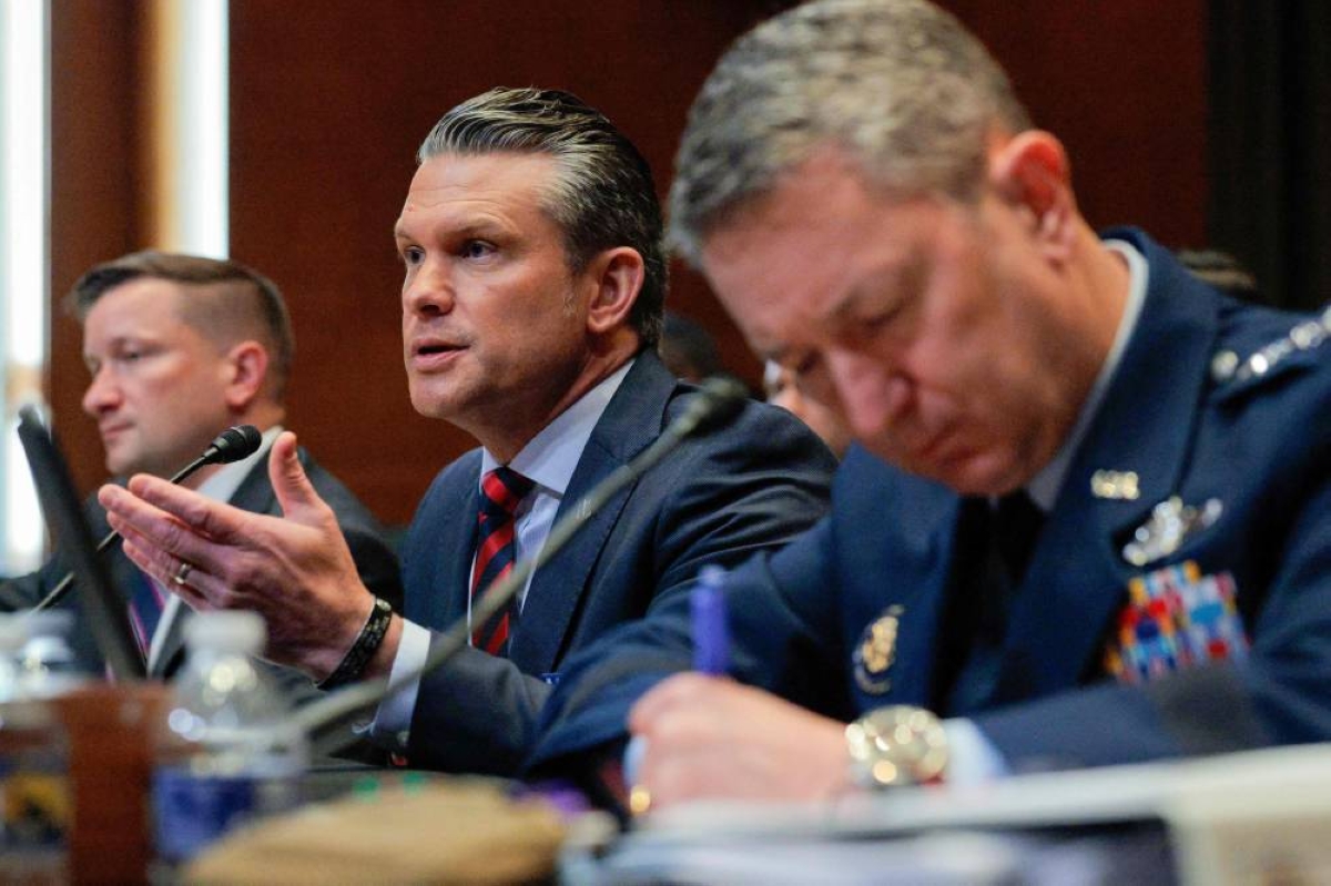 Defense Secretary Pete Hegseth and Joint Chiefs Chairman Gen. Dan Caine testify before Senate on Operation Epic Fury costs at 100-day mark