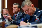 Defense Secretary Pete Hegseth and Joint Chiefs Chairman Gen. Dan Caine testify before Senate on Operation Epic Fury costs at 100-day mark