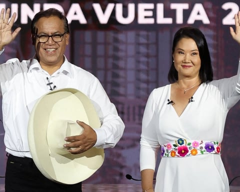 Keiko Fujimori and Roberto Sanchez debate ahead of Peru presidential runoff June 7 2026