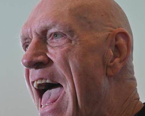 Peter Garrett speaks at the launch of the independent AUKUS public inquiry in Canberra, June 2026