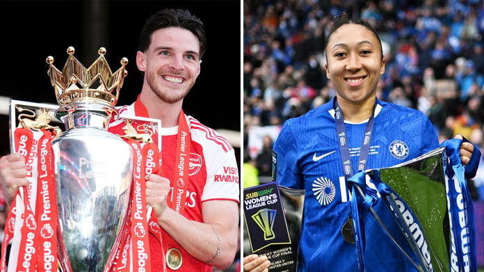 Declan Rice and Lauren James PFA Players Player of the Year 2026 shortlist
