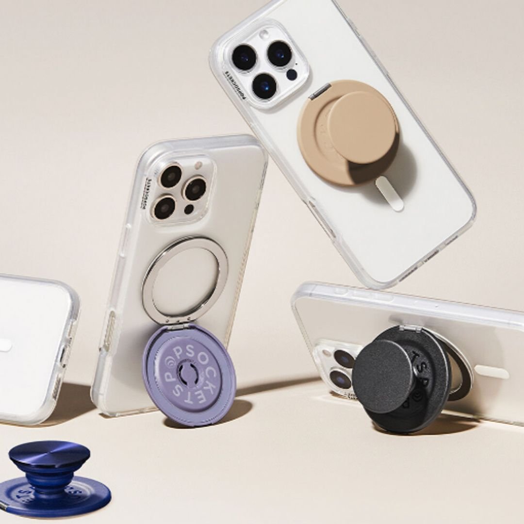 Comparison of PopSockets Low-Pro Grip and traditional PopSocket thickness