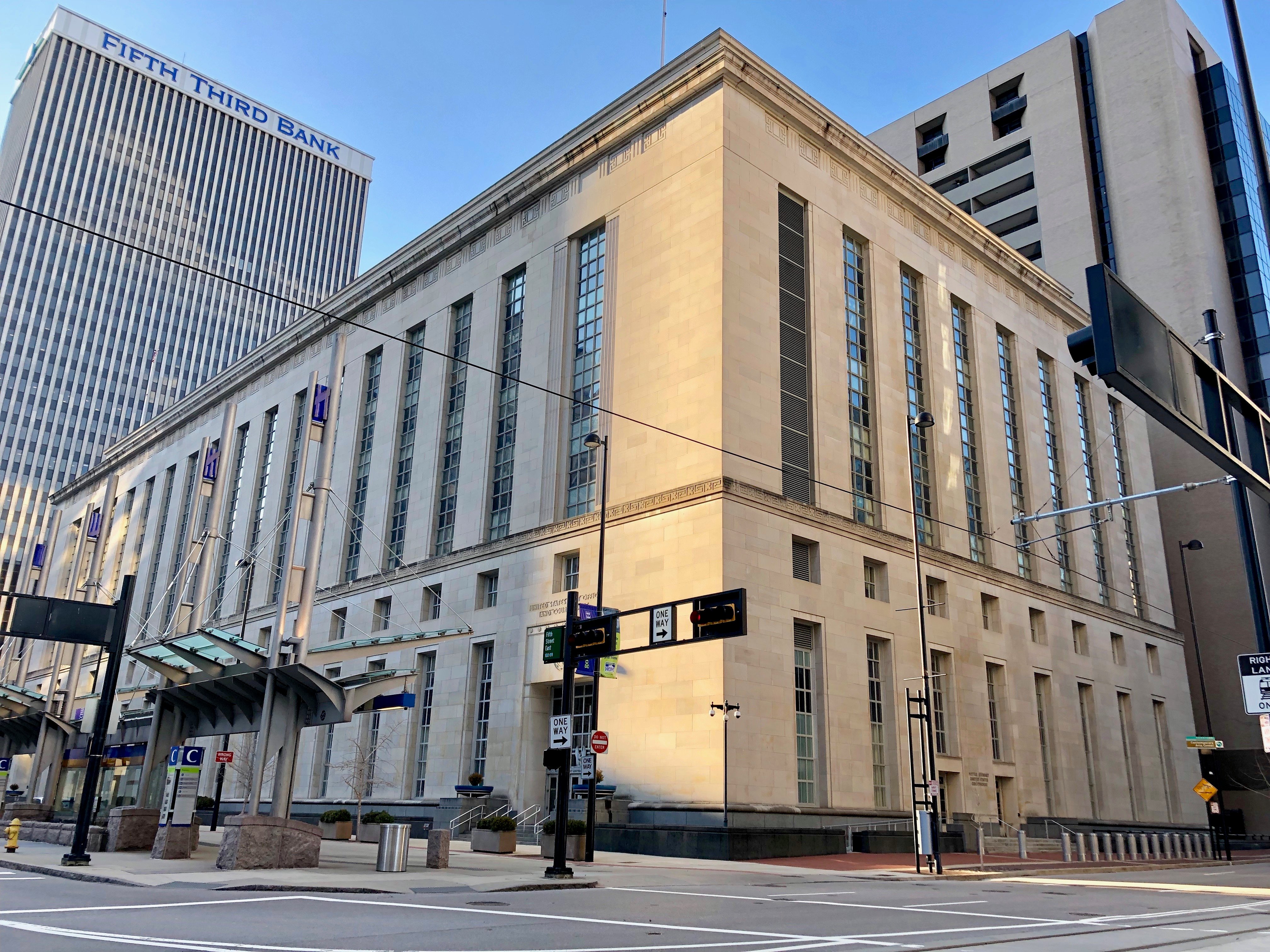 Potter Stewart US Federal Courthouse in Cincinnati, Ohio, home of the Sixth Circuit Court of Appeals