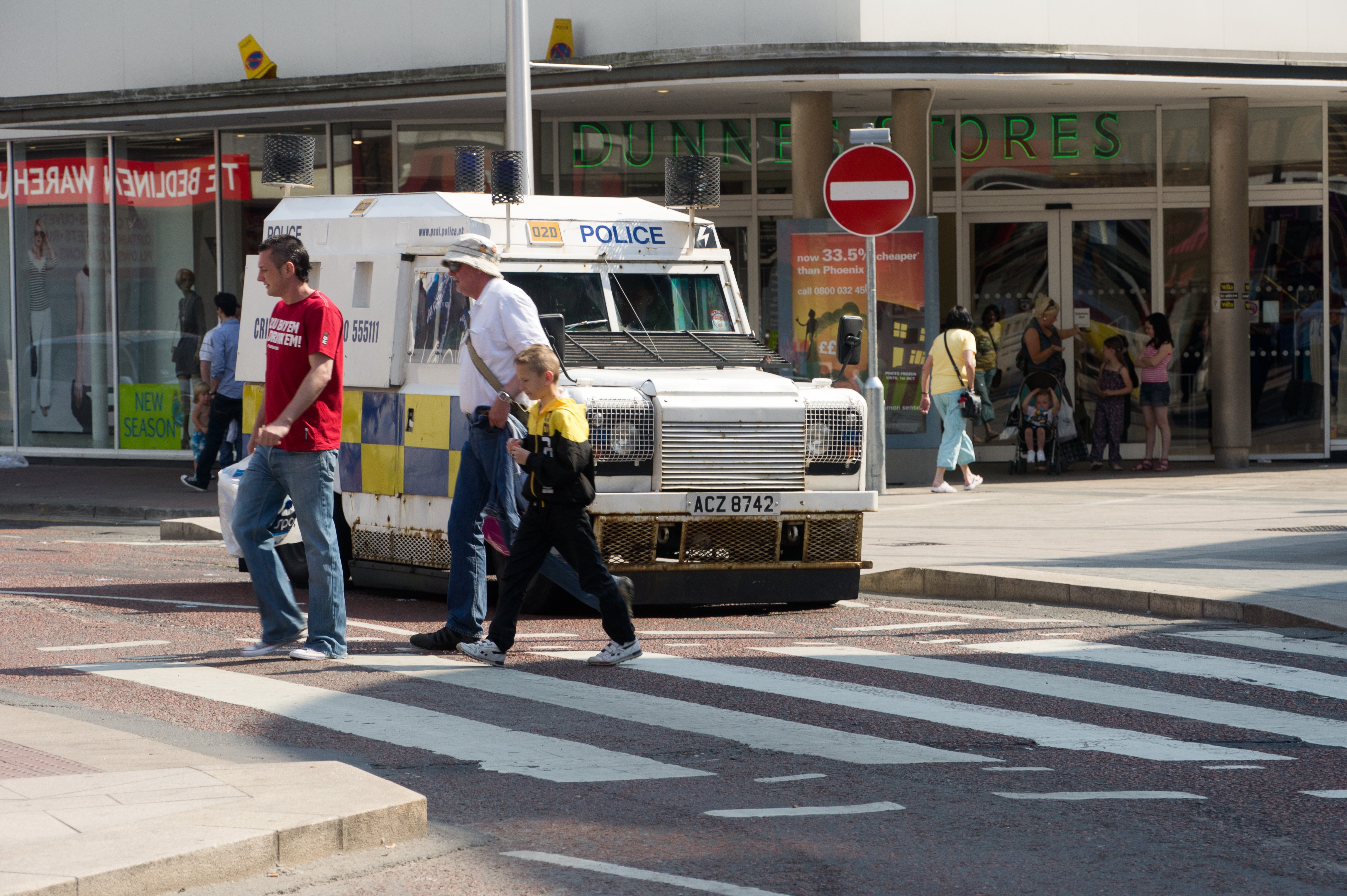 Police Service of Northern Ireland officers in Belfast, in a file photo