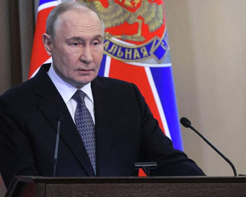 Russian President Vladimir Putin chairs a security meeting at the Kremlin in 2026