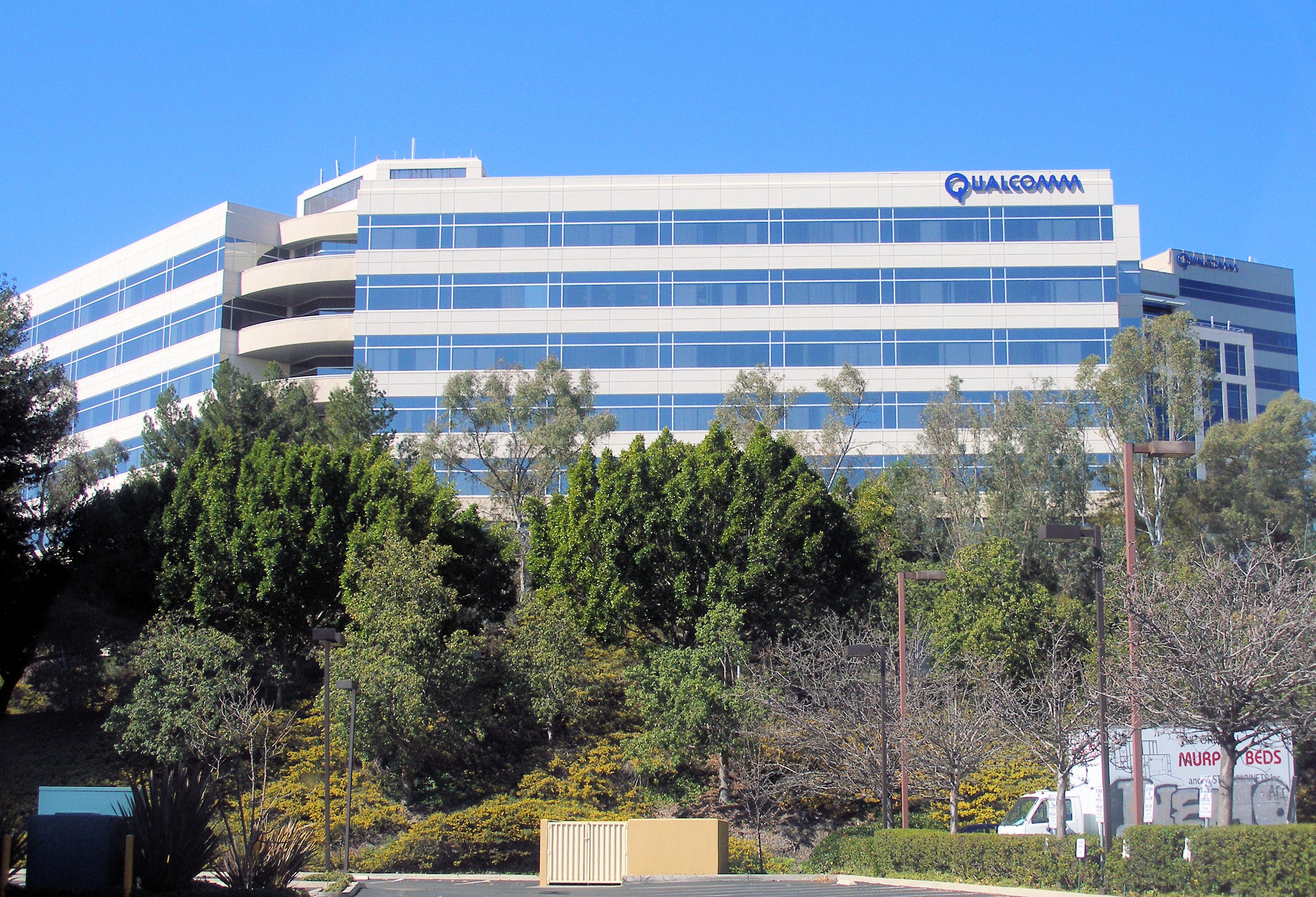 Qualcomm headquarters building in San Diego California