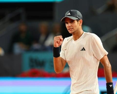 Rafael Jodar competing at the Madrid Masters 1000 in 2026