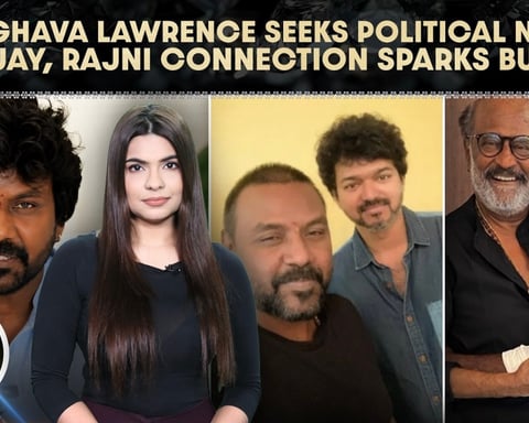 Raghava Lawrence discusses his political entry and connection to Chief Minister Vijay