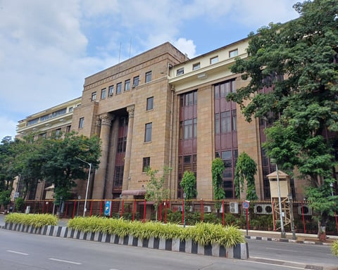 The Reserve Bank of India headquarters in Mumbai, the central bank defending the rupee as the Iran war pressures India's economy