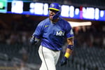 Royce Lewis of the Minnesota Twins celebrates his solo home run off Cardinals reliever Ryne Stanek in the eighth inning at Target Field, June 12 2026